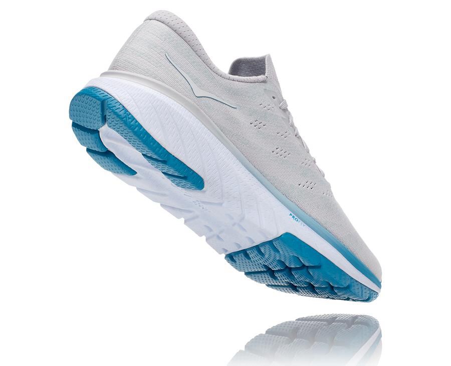 Hoka One One Hardloopschoenen Heren - Cavu 3 - Wit/Blauw - UL7431902